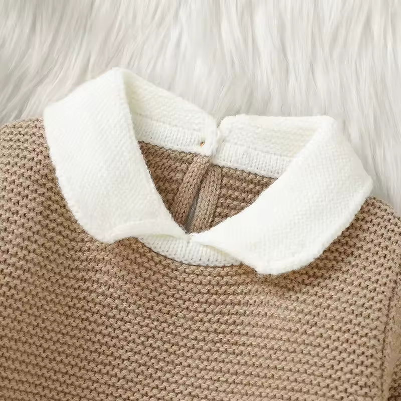 Newborn infant cozy knitwear autumn winter top