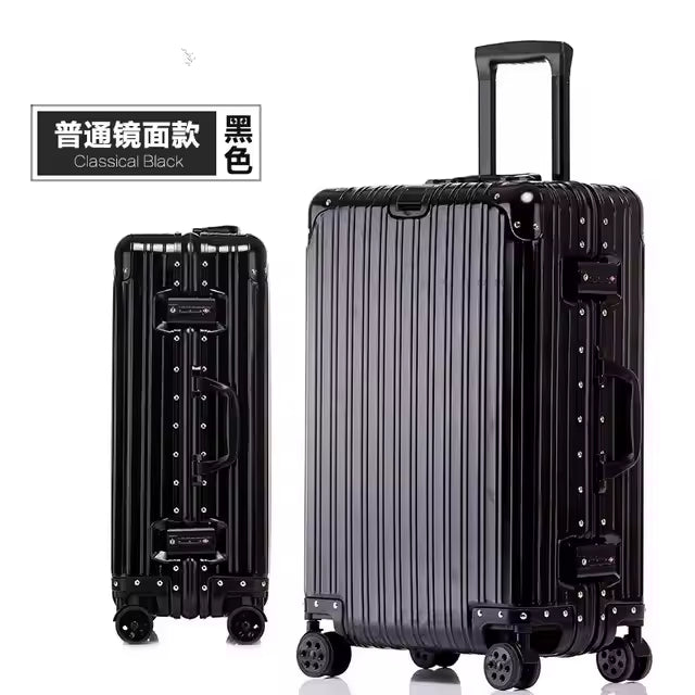 Two black suitcases