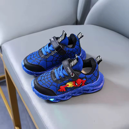 Disney red and black LED sneakers for boys