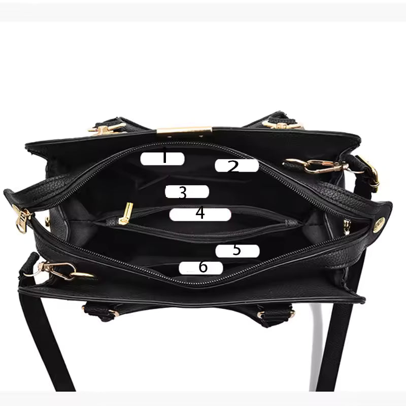 Handbag luxury designer leather tote Female