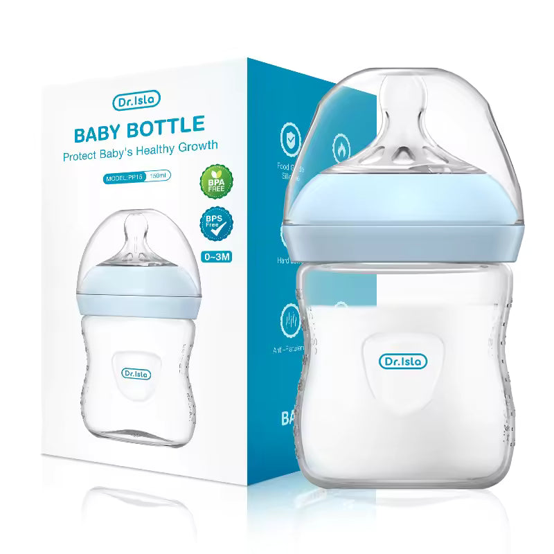 330ml Newborn Feeding Bottle – Leak-Proof Milk Bottle with Handle