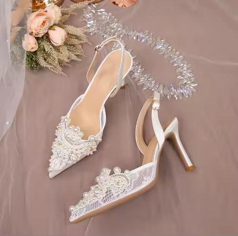 etro Women Shoes Navy Blue Pumps Summer High Heels 2025 Sandals Ladies Orange Straps Beige Latest Lace African Casual Low Solid