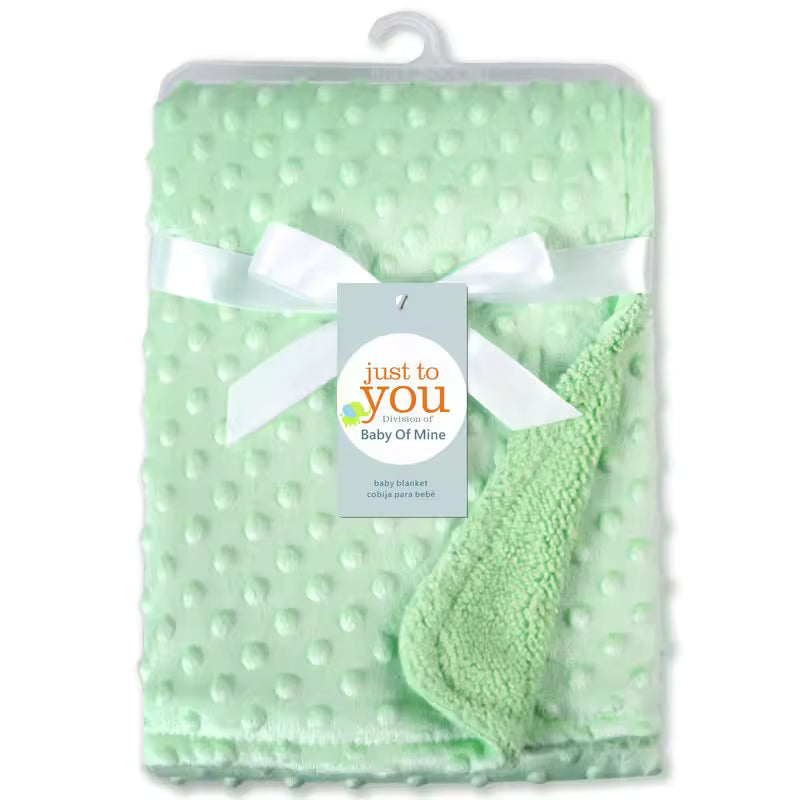 Baby Blanket  NewbornSoft FleeceCotton Quilt Infant Bedding Swaddle Wrap