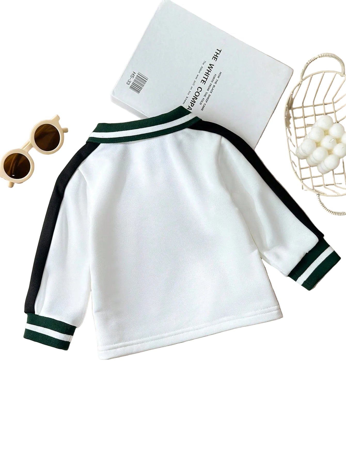 Toddler boy white lapel shirt winter outfit