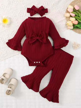 baby girl casual fashion winter outfit